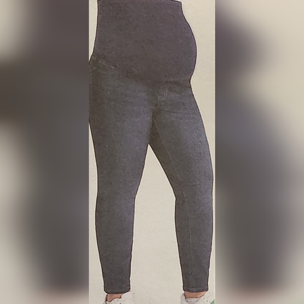 Simple Society Maternity Plus Blue Skinny Fit Size 1X